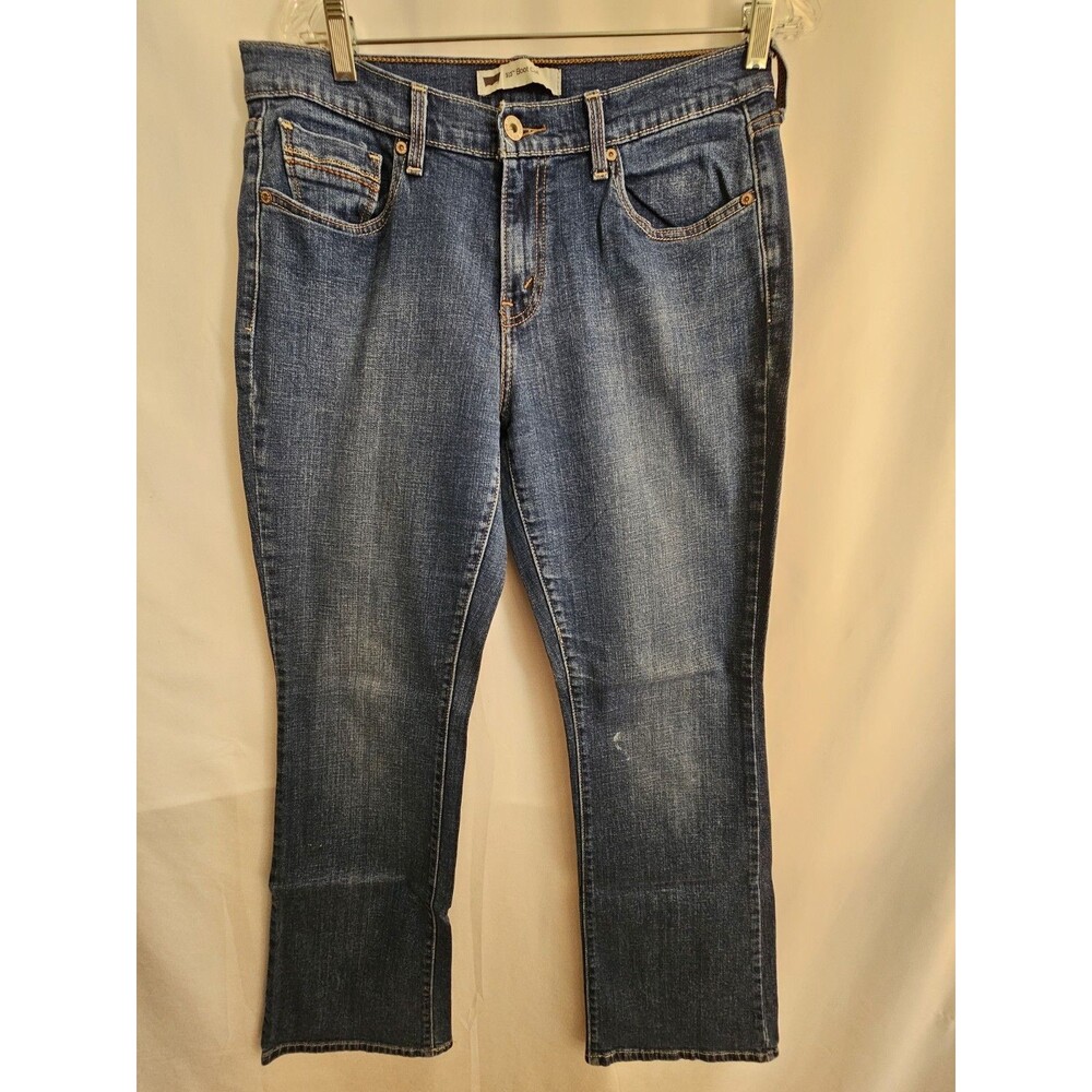 Levis 515 Womens Size 16 Medium Bootcut Jeans Blue Stretch Denim